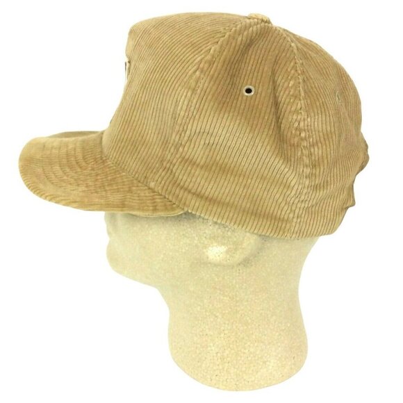 Texas Instruments Patch Snapback Hat Tan Corduroy Cap Adjustable Swingster USA - Picture 4 of 8
